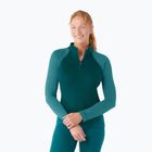 Damen-Thermoaktiv-Longsleeve Smartwool Classic Thermal Merino Baselayer 1/4 Zip Boxed emerald