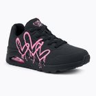 Schuhe Damen SKECHERS Uno Dripping In Love black/pink