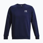 Herrenpullover Under Armour Essential Fleece Crew midnight navy/white