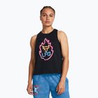 Trainings Tank Top  Damen Under Armour Project Rock Neon Flame Tank black/black