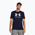 Herren Trainingsshirt Under Armour Sportstyle Logo Update academy/white