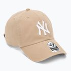 47 Marke MLB New York Yankees CLEAN UP W/No Loop Label khaki Baseballmütze