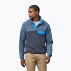 Trekking Sweatshirt Hoodie Herren Patagonia LW Synch Snap-T P/O smolder blue