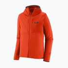 Herren Patagonia R1 Thermal Full Zip Hoody Trekking Sweatshirt Bestäuber orange