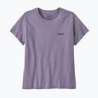 Damen Patagonia P-6 Logo Responsibili-Tee Beton lila T-shirt