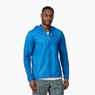 Herren Patagonia Houdini Feuchtgebiet blaue Windjacke