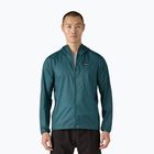 Herren Patagonia Houdini Feuchtgebiet blaue Windjacke