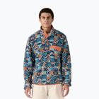 Herren Patagonia LW Synch Snap-T P/O Schwalbenschwanz geo/still blau Trekking Sweatshirt