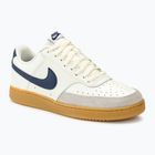 Herrenschuhe Nike Court Vision Low sail / gum hellbraun / light iron ore / midnight navy