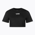 Frauen Vans Flying V Crew Crop Ii schwarzes T-shirt