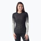 Damen-Thermoaktivshirt Smartwool Intraknit Thermal Merino Base Layer Pattern Crew black