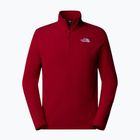 Männer The North Face 100 Gletscher 1/4 Zip Granat rot Sweatshirt