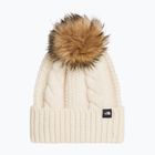Kinder-Wintermütze The North Face Oh Mega Fur Pom Beanie white Dune