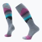 Skisocken Damen Smartwool Ski Targeted Cushion Pattern OTC pewter blue
