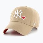 47 Marke MLB New York Yankees Icon Kappe CLEAN UP khaki