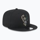 Neue Era Split Logo 9Fifty Milwaukee Bucks Kappe schwarz