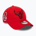 Cap Mütze Herren New Era Side Patch 9Forty Chicago Bulls red