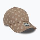 Cap Mütze Damen New Era Monogram 9Forty New York Yankees pastel brown