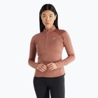 Lauf Longsleeve Damen New Balance Athletics Heat Grid 1/2 Zip sPaarrow heather