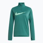 Damen Nike Swoosh Dri-FIT 1/4-Zip Mid Laufshirt bicoastal/vapor green