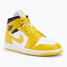 Nike Air Jordan 1 Mid Frauen Schuhe weiß/schwarz/vivid sulfur