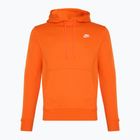 Nike Sportswear Club Fleece Hoodie Herren Sicherheit Orange/ Sicherheit Orange/ Weiß