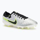 Herren Fußballschuhe Nike Tiempo Legend 10 Pro FG metallic silber/volt/schwarz