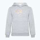 Nike CR7 Club Fleece Sweatshirt für Kinder, helles Rauchgrau/Leder/Metallic Gold