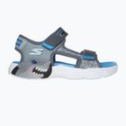 SKECHERS S-Lights Creature Splash anthrazit/blau Kindersandalen