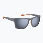 Polaroid PLD 7052/S Herren-Sonnenbrille, mattgrau/silberner Spiegel, polarisiert, kontrastreich