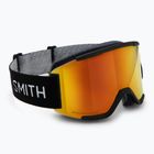 Skibrille Smith Squad black/chromapop pro photochromic red mirror