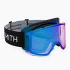 Skibrille Smith Squad XL black/chrpeverydaybluemirror/ stormbluesensormirror