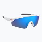Under Armour Levelup Jr S3 matt weiß blau/blau Multilayer-Sonnenbrille für Kinder