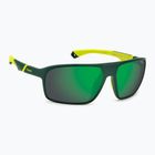 Polaroid PLD 7058/S Herren-Sonnenbrille, mattgrün/grüner Spiegel, polarisiert, hoher Kontrast