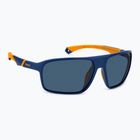 Polaroid PLD 7058/S matte blau/blaue polarisierte Herren-Sonnenbrille mit hohem Kontrast