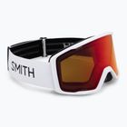 Skibrille Smith Tribute white/red sol-x mirror