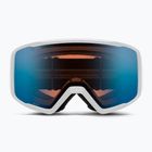 Skibrille Smith Tribute S1-S2 white/photochromic blue sensor mirror