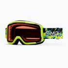Kinder-Skibrille Smith Daredevil S3 electric lime slime/green solx mirror antifog