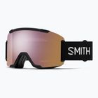 Skibrille Smith Squad S2 black/chromapop everyday rose gold mirror