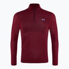 Lauf Sweatshirt Hoodie Herren Under Armour Seamless Stride 1/4 Zip racer red/reflective
