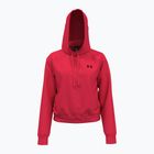 Damen Under Armour Pro Fleece Hoodie rot/schwarz