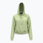 Damen Under Armour Pro Fleece Hoodie retro grün/weiß