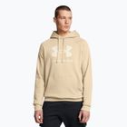 Hoodie Sweatshirt Herren Under Armour Rival Fleece Logo HD city khaki/summit white