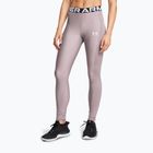 Under Armour HeatGear Rib tetra grau/weiß Damen Trainingsleggings