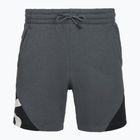Männer unter Rüstung Curry Splash Fleece-Shorts castlerock voll heather/schwarz/weiß Ton