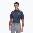 Poloshirt Herren Under Armour Tee To Green Pique Polo downpour gray/white
