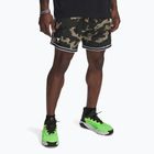 Shorts Herren Under Armour Project Rock Mesh baroque green / white