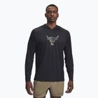 Training Hoodie Sweatshirt Herren Under Armour Project Rock Iso-Chill Hoody black / hyper green
