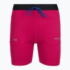 Damen-Shorts Under Armour Trail Run Fitted shaded fuchsia/black