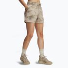 Damen Shorts Under Armour Project Rock Terry city khaki / hyper green